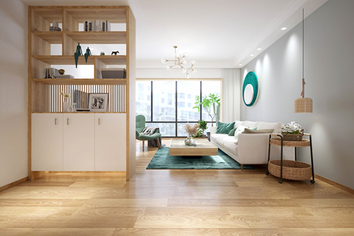 廣州市中?？党侨帐斤L格三居室裝修案例