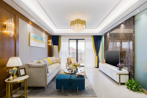 ?？谑谐尚啪霸番F(xiàn)代簡約風(fēng)格三居室裝修案例