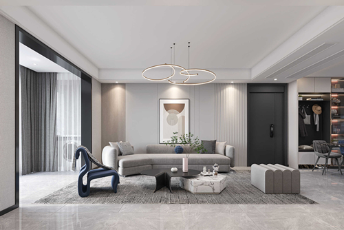 淮安市櫻花小區(qū)現(xiàn)代簡(jiǎn)約風(fēng)格三居室裝修案例