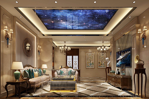 清遠(yuǎn)市現(xiàn)代城歐式風(fēng)格別墅裝修案例