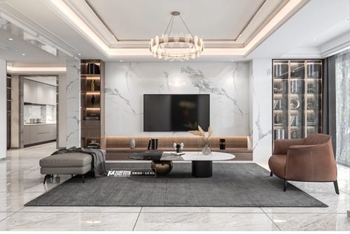 汕頭市海灣一城時代花園輕奢風格復式裝修案例