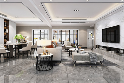 中山市雅居樂萬象郡2期現(xiàn)代簡約風(fēng)格四居室裝修案例