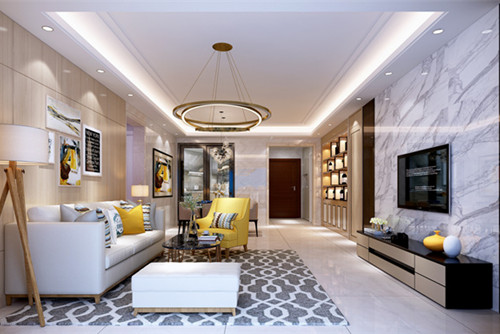 中山市聚德花園現(xiàn)代簡(jiǎn)約風(fēng)格四居室裝修案例