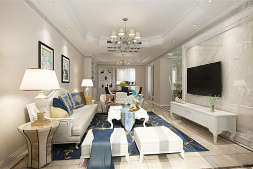 中山市凝星名都現(xiàn)代簡約風(fēng)格三居室裝修案例