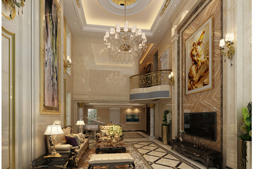 中山市盛東豪庭歐式風(fēng)格別墅裝修案例