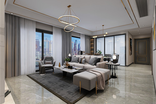 中山市萬科柏悅灣現(xiàn)代簡約風(fēng)格三居室裝修案例