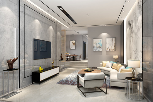 中山市金澳華庭新中式風(fēng)格別墅裝修案例