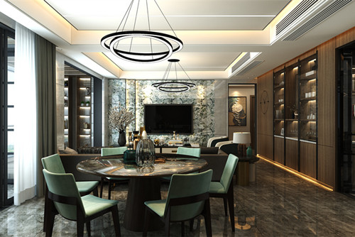 中山市盛東豪庭現(xiàn)代簡(jiǎn)約風(fēng)格四居室裝修案例