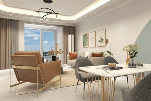 ?？谑谐尚啪霸番F(xiàn)代簡約風(fēng)格三居室裝修案例