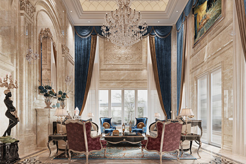 海口市碧桂園劍橋郡歐式風(fēng)格別墅裝修案例