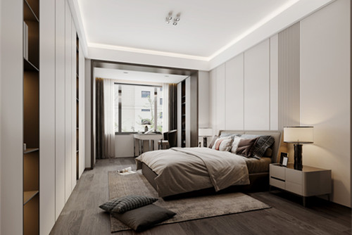 ?？谑泻？谌A潤中心現(xiàn)代簡約風(fēng)格三居室裝修案例